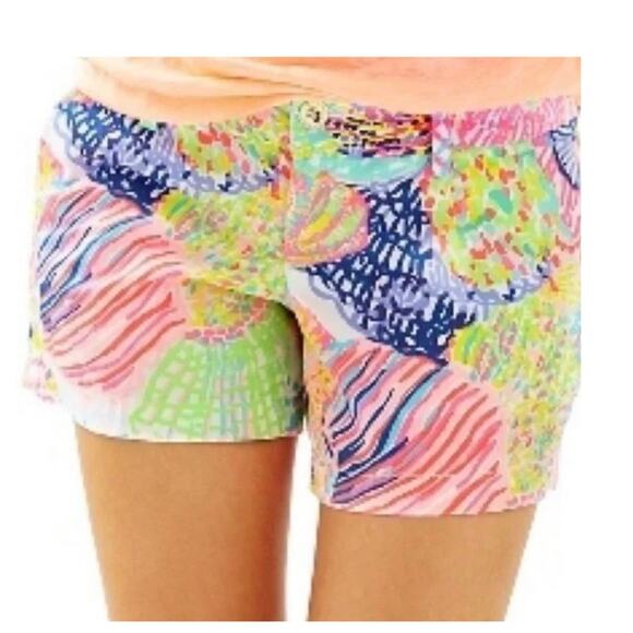 Lilly Pulitzer Pants - Lilly Pulitzer Roar of the Seas Callahan Multi Color Shorts Size 12